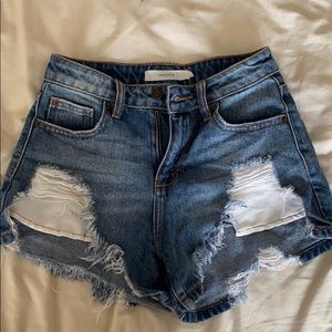 denim jean shorts